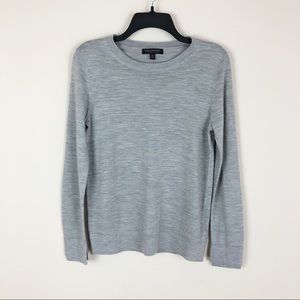 Banana Republic Merino Wool Gray Crew Neck Sweater